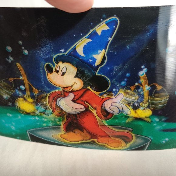 Disney Parks Fantasia Lenticular Postcard Sorcerer Mickey Magician Disneyland - Picture 5 of 9